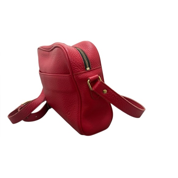 Like New! Lund Red Leather Crossbody Bag - Picture 2 of 5